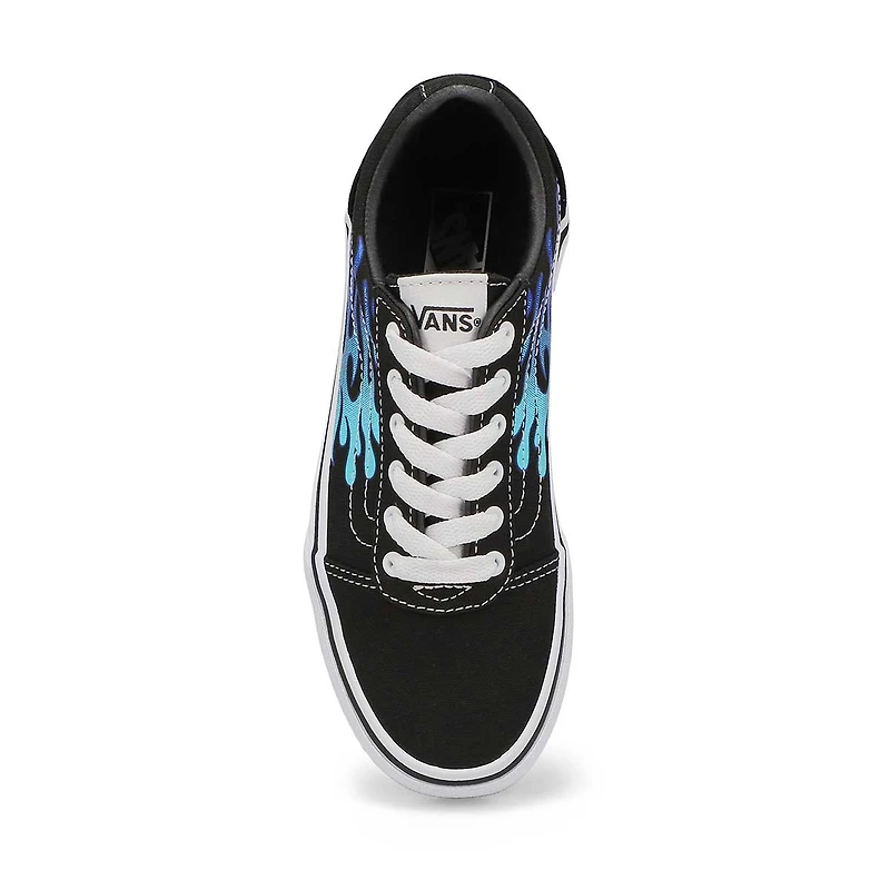 Kids' Ward Flame Sneaker - Black/White