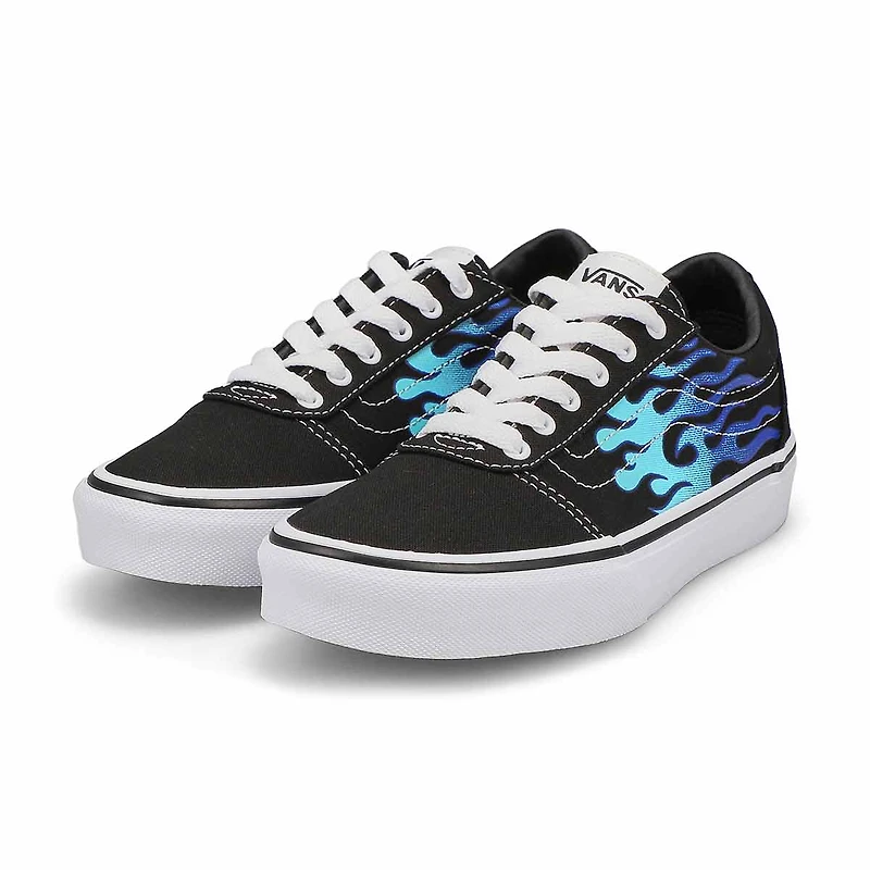 Kids' Ward Flame Sneaker - Black/White