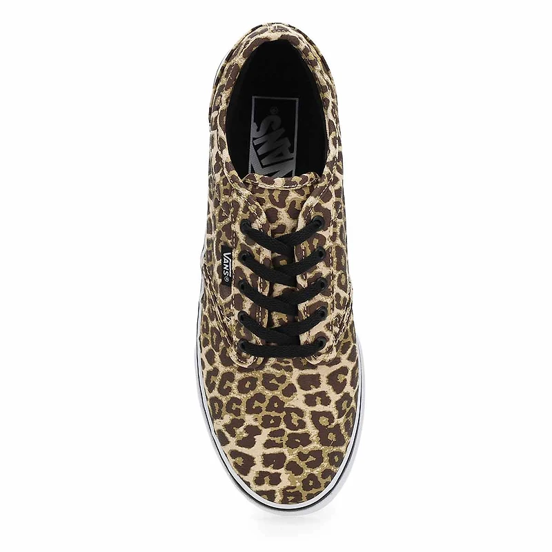 Women's Atwood Low Lace Up Seanker - Leopard Black