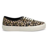 Women's Authentic Lace Up Sneaker - Leopard Black/
