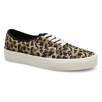 Women's Authentic Lace Up Sneaker - Leopard Black/