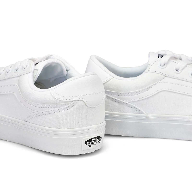 Women's Brooklyn LS Lace Up Sneaker - White/White