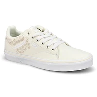 Baskets  lacets SELDAN EMBROIDERED, fleurs guimau