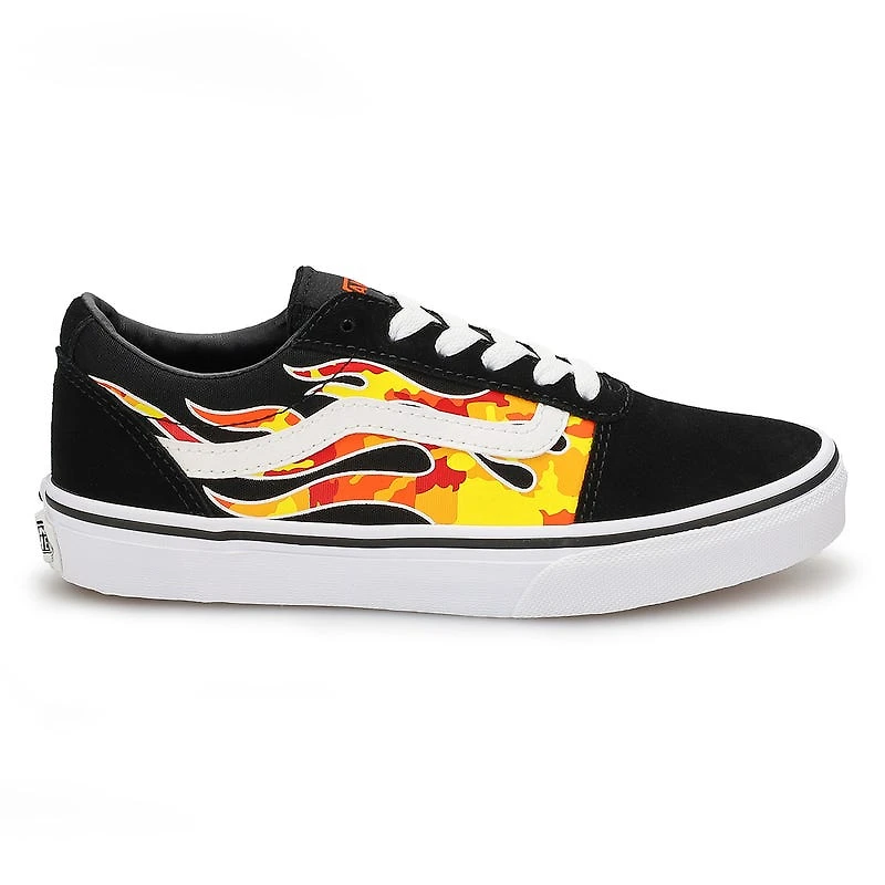 Boys' Ward Lace Up Sneaker - Black/White