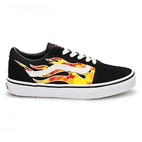 Boys' Ward Lace Up Sneaker - Black/White