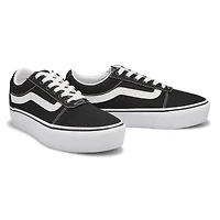 Women's Ward Platform Lace Up Sneaker - White/Whit