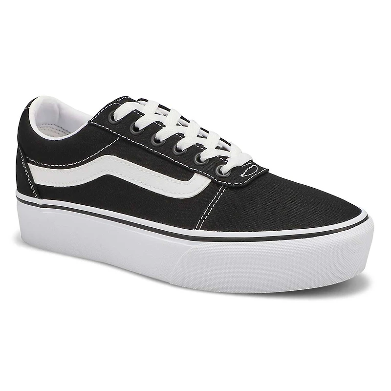 Women's Ward Platform Lace Up Sneaker - White/Whit