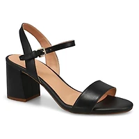 Women's  Josie Block Heel Leather Dress Sandal - B