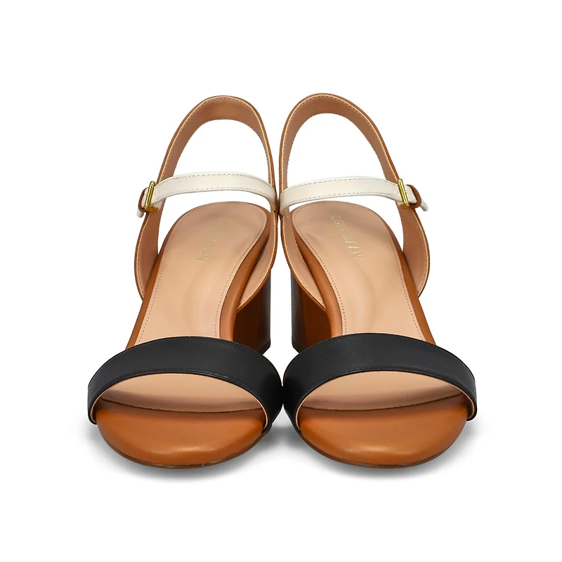Women's Josie Block Heel Leather Dress Sandal