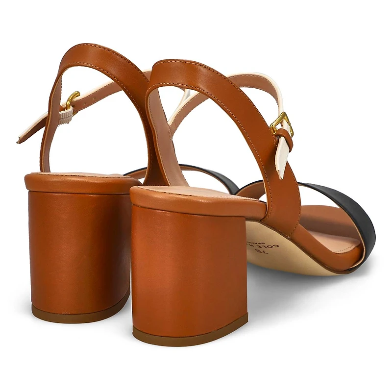 Women's Josie Block Heel Leather Dress Sandal
