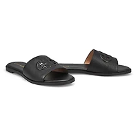 Women's Flynn Logo Slide Sandal - Black