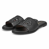 Women's Flynn Logo Slide Sandal - Black