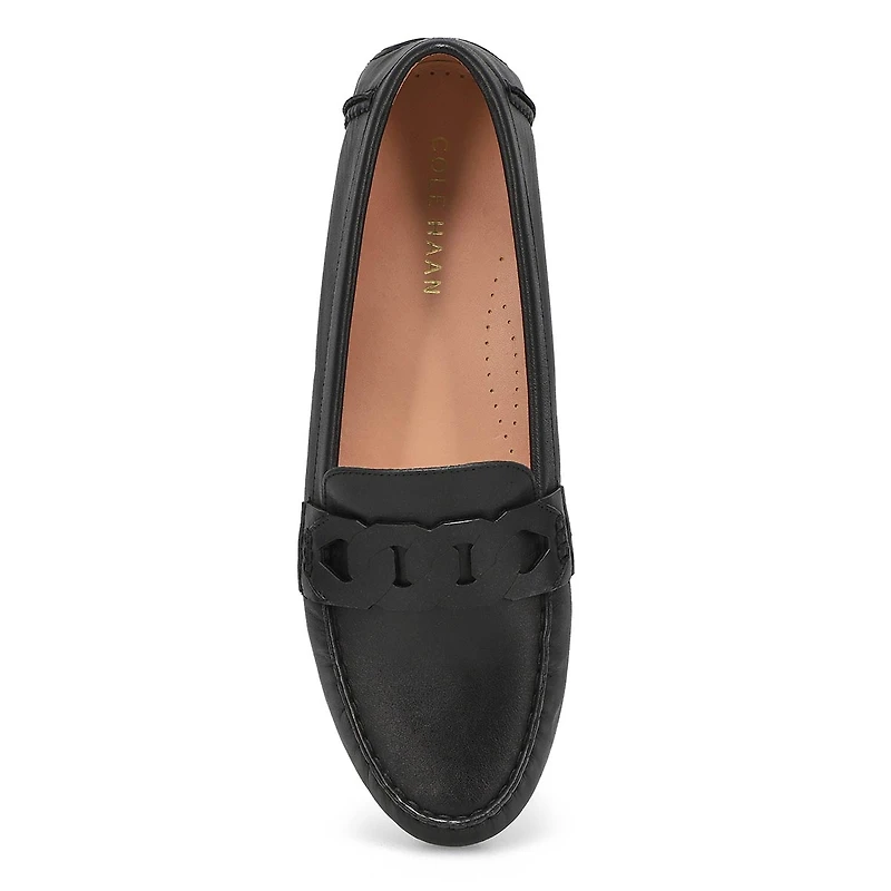 Women's Evelyn Chain Driver Casual Loafers - Black