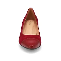 Women's  Go-To Block Leather Dress Heel - Black