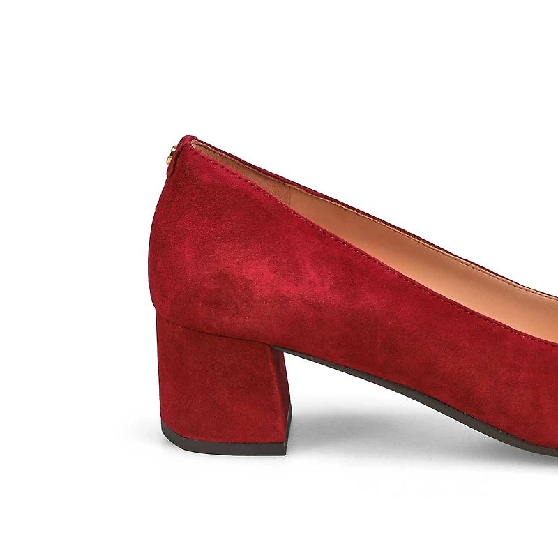 Women's  Go-To Block Leather Dress Heel - Black