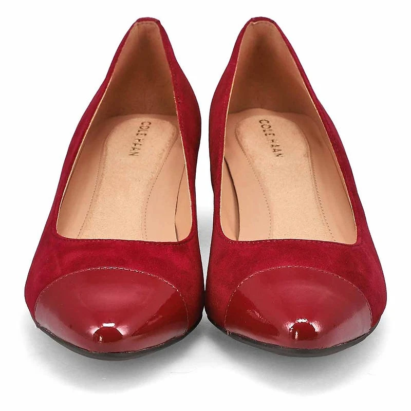 Women's  Go-To Block Leather Dress Heel - Black