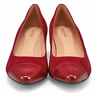 Women's  Go-To Block Leather Dress Heel - Black