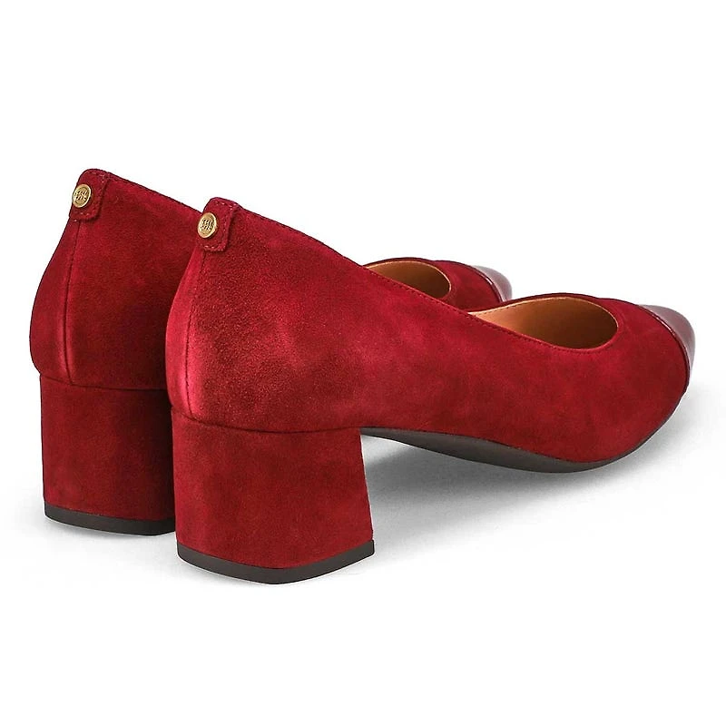 Women's  Go-To Block Leather Dress Heel - Black