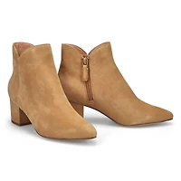 Bottine en cuir ELYSE, noir/noir, femmes