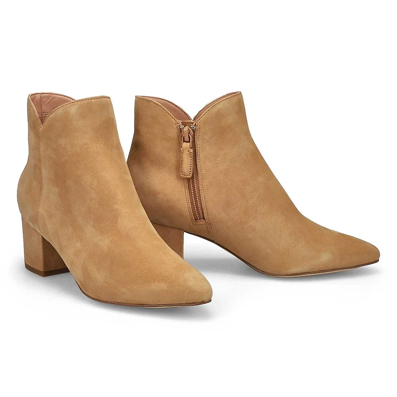 Bottine en cuir ELYSE, noir/noir, femmes