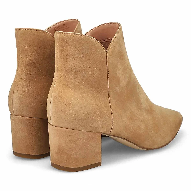 Bottine en cuir ELYSE, noir/noir, femmes