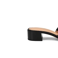 Women's Calli Leather Dress Slide Sandal - Black