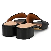 Women's Calli Leather Dress Slide Sandal - Black