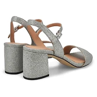 Sandale habille  talon haut JOSIE, argent scinti