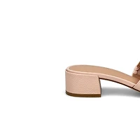 Women's Calli Leather Dress Slide Sandal - Black