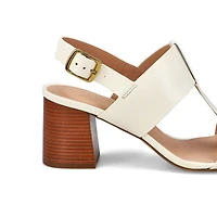 Women's Josie Heeled Dress Sandal - Black Satin/Cr