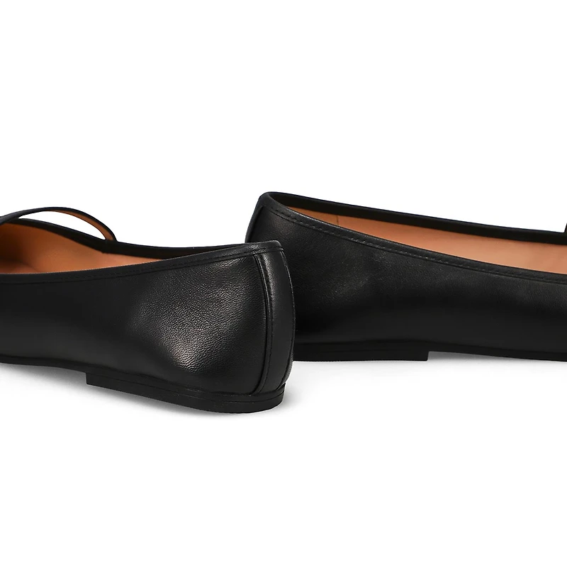 Women's Yelena Leather Ballet Flat - Black