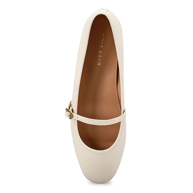 Ballerine en cuir YELENA, noir, femmes