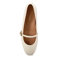 Ballerine en cuir YELENA, noir, femmes