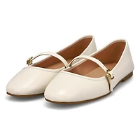 Ballerine en cuir YELENA, noir, femmes
