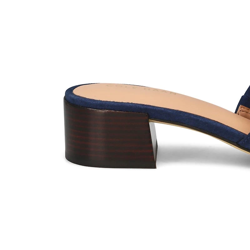 Women's Calli Leather Dress Slide Sandal - Black