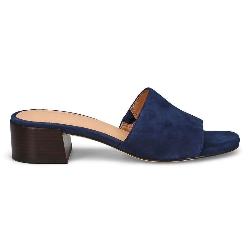 Women's Calli Leather Dress Slide Sandal - Black