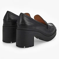 Women's  Pacy Heeled Penny Loafer - Black
