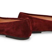 Ballerine en cuir souple YARA, noir, femmes