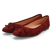 Ballerine en cuir souple YARA, noir, femmes