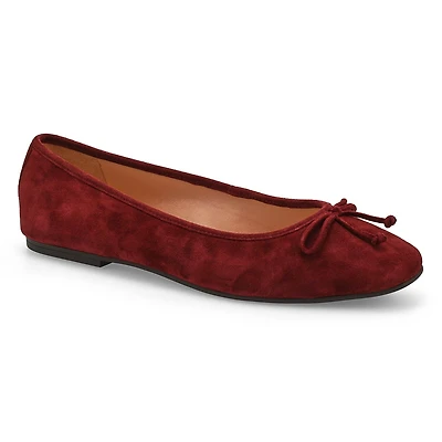 Ballerine en cuir souple YARA, noir, femmes