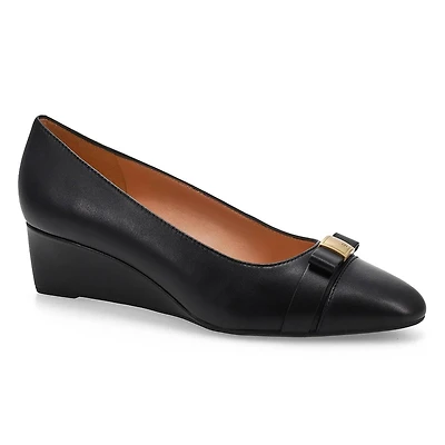 Women's Go-To Malta Bow Wedge Heel - Black