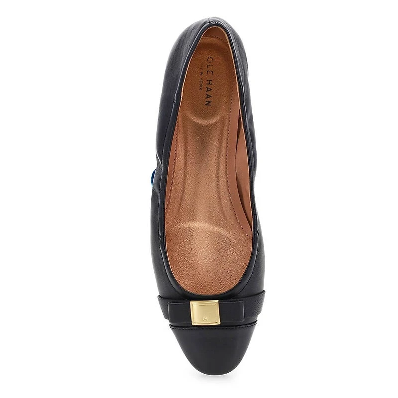 Women's Go-To Tova Bow Ballet Flat - Black