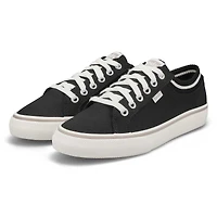 Women's Jump Kick Rib Knit Collar Sneaker - Black