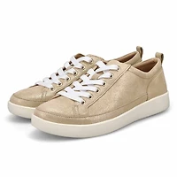 omen's Winny Lace Up Casual Sneaker - Gold