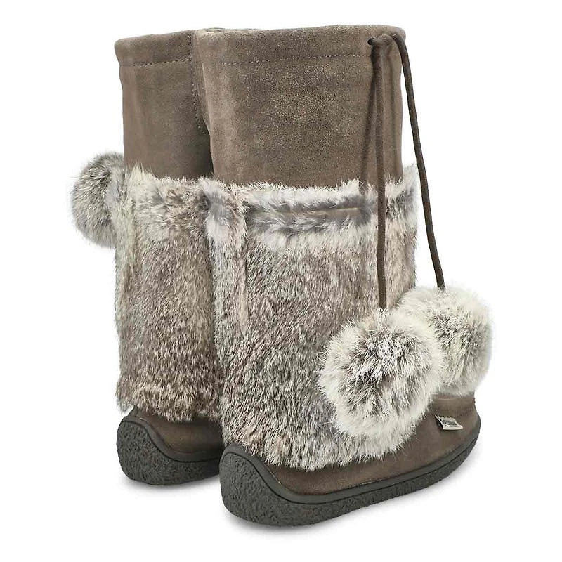 SoftMocs impermables WINTER NISKA 2, gris, femmes