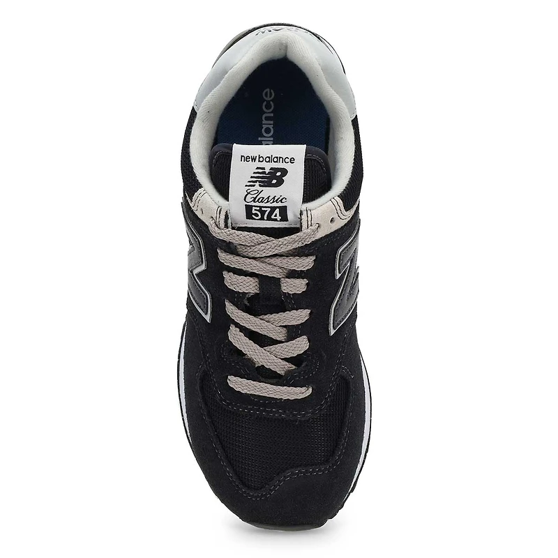 Women's 574 Lace Up Sneaker - Black/White