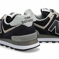 Baskets à lacets 574, noir/blanc, femmes