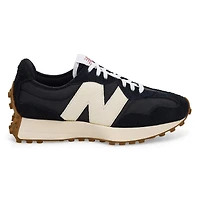 Baskets à lacets 327, noir/blanc, femmes