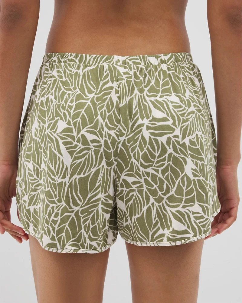 Printed Pajama Short