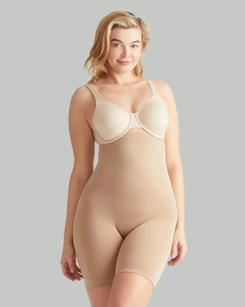 Seamless High-Waisted Thigh Shaper
